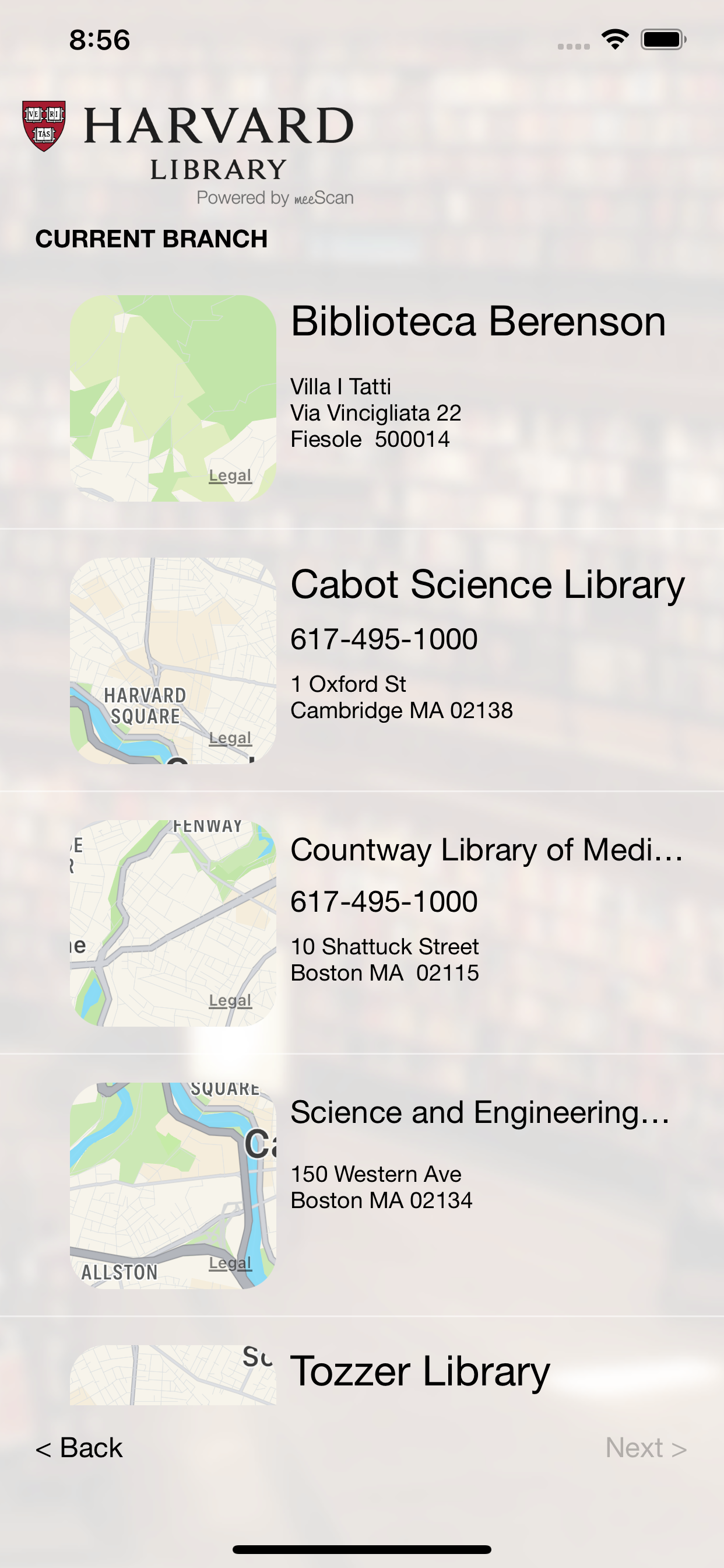 Harvard Library Checkout