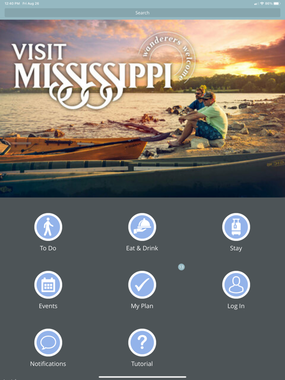 Visit Mississippi iPad screenshot 1 - Travel app