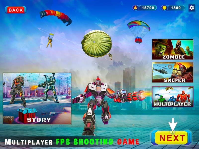 Robôs jogo de tiro FPS screenshot 12