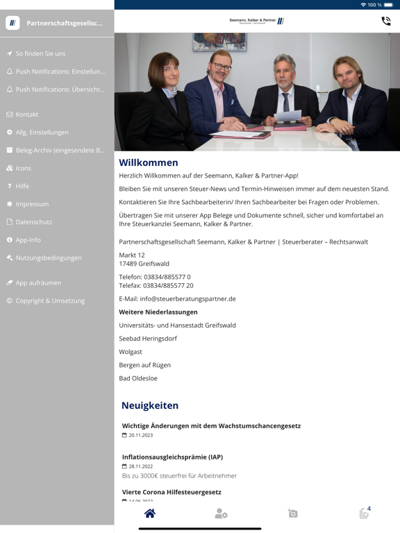 Screenshot #4 pour Seemann, Kalker & Partner App