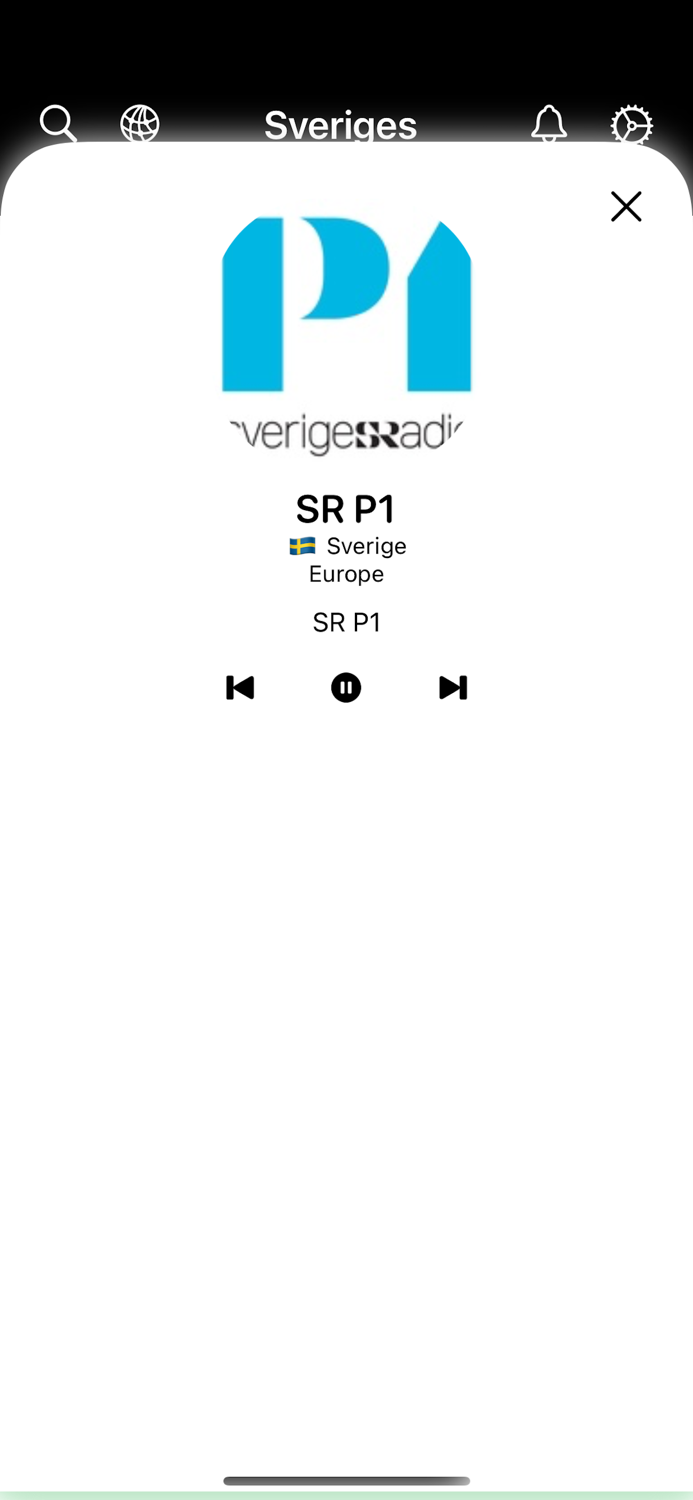 Sveriges Radiostationer live