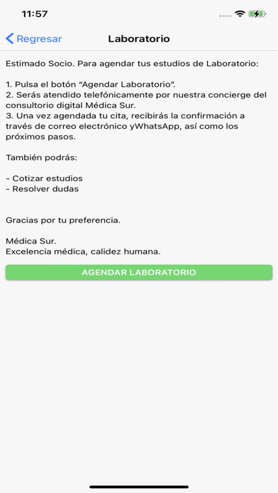 Médica Sur Consultorio Screenshot