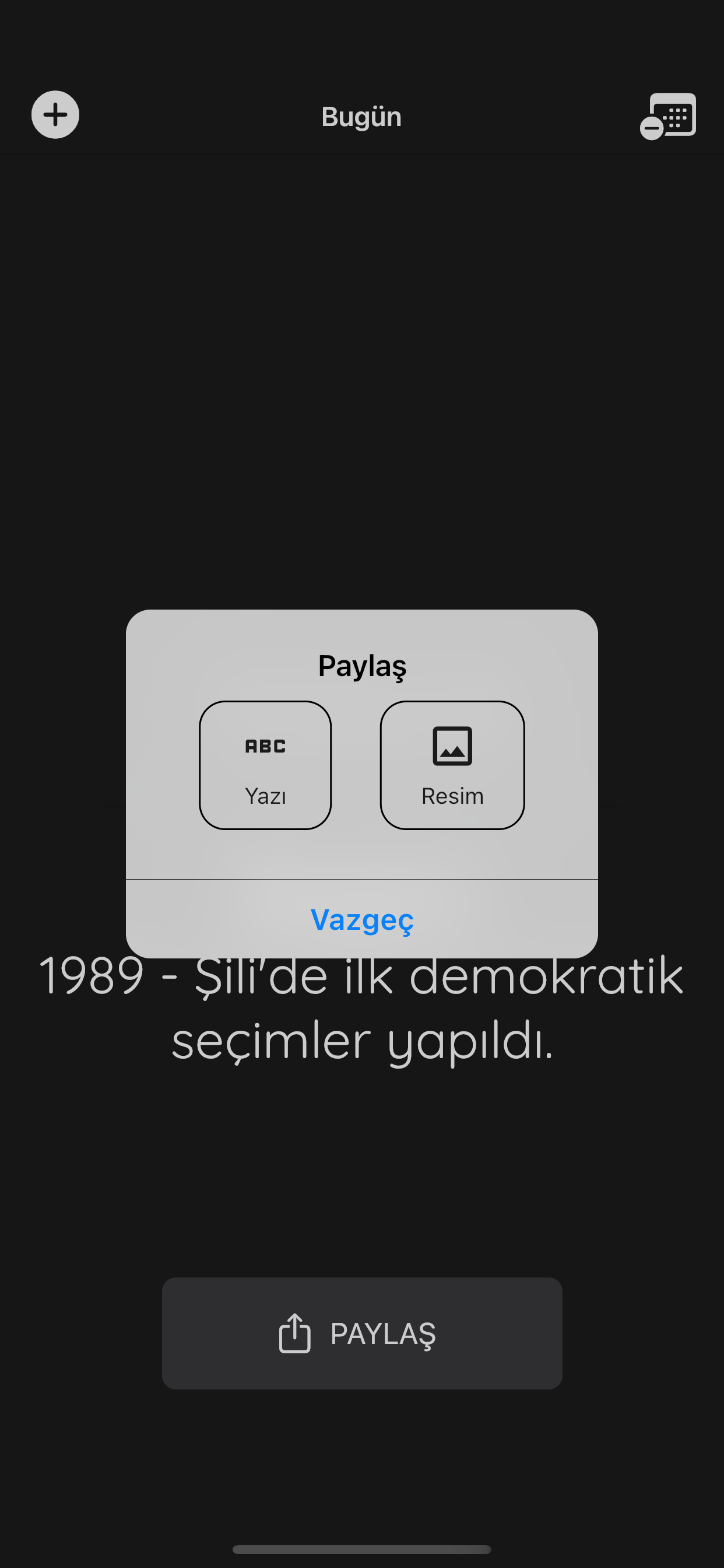 Bugün?