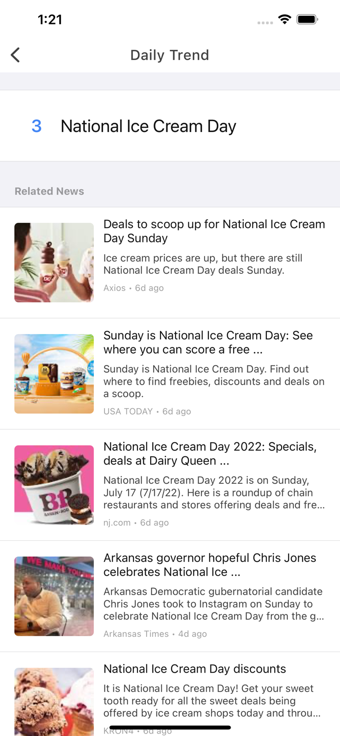 Trends on Google Trends