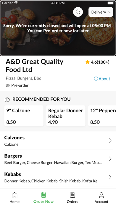 A&D Great Quality Food Ltd Screenshot