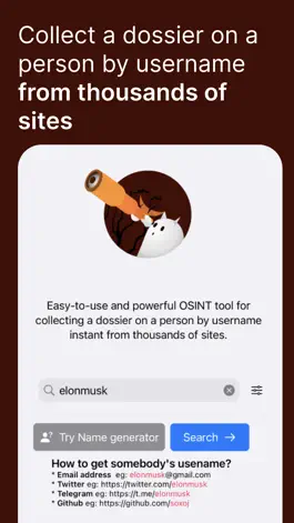 Game screenshot Maigret: username osint tools mod apk
