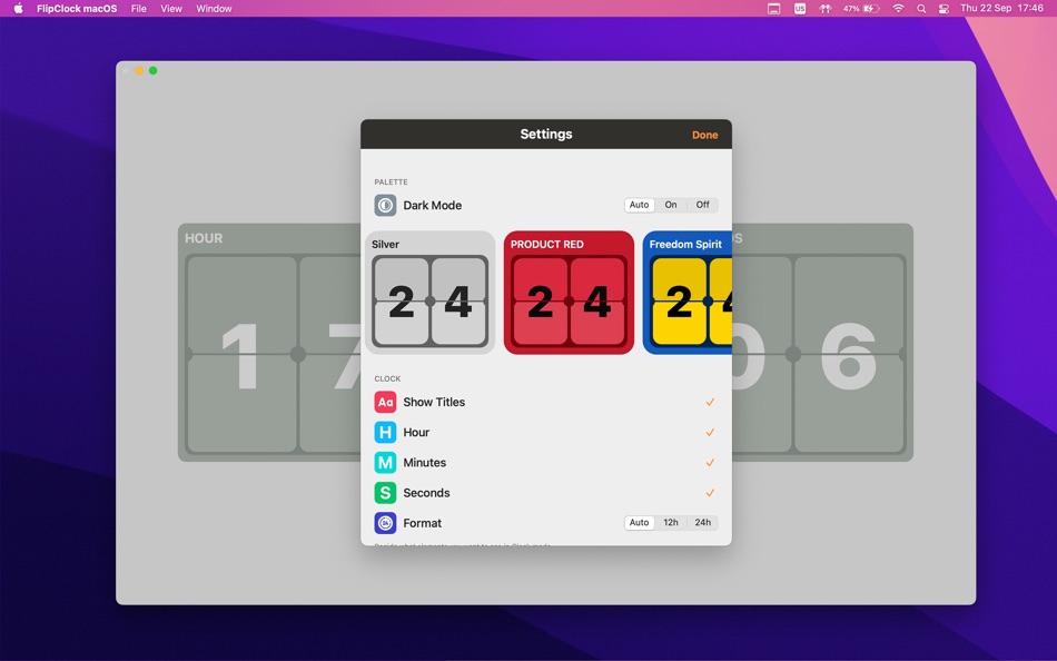 #9. FlipClock: Watch Screensaver (macOS) 由: Vladislav Kovalyov