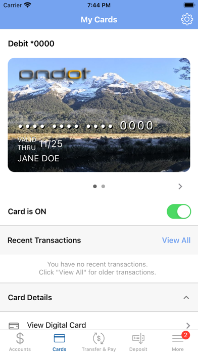 Liberty Bank Mobile Banking Screenshot