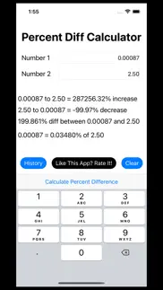 percentdiff calculator history iphone screenshot 1