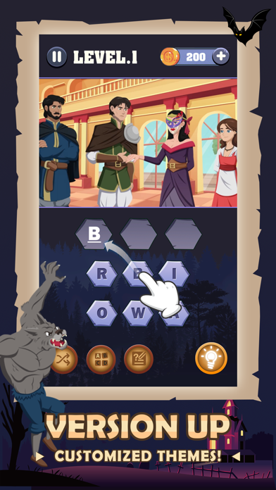 Word Games - Werewolf Romance Screenshot