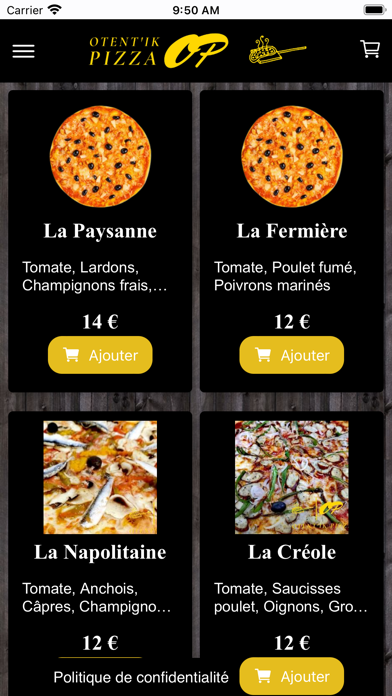 Otent'ik Pizza Screenshot