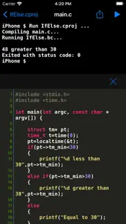 c shell - c language compiler iphone screenshot 4