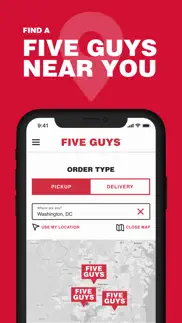 five guys burgers & fries iphone screenshot 3