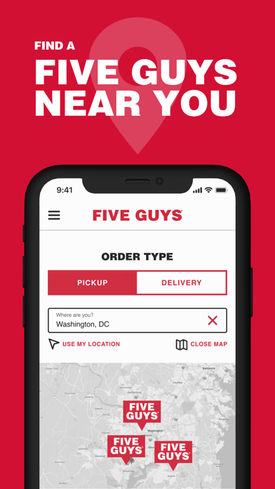 Five Guys Burgers & Fries Screenshot