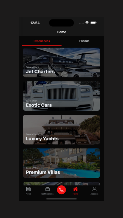 Approved Experiences Screenshot