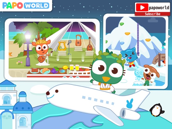 Papo Town: Travel iPad screenshot 5 - Education app