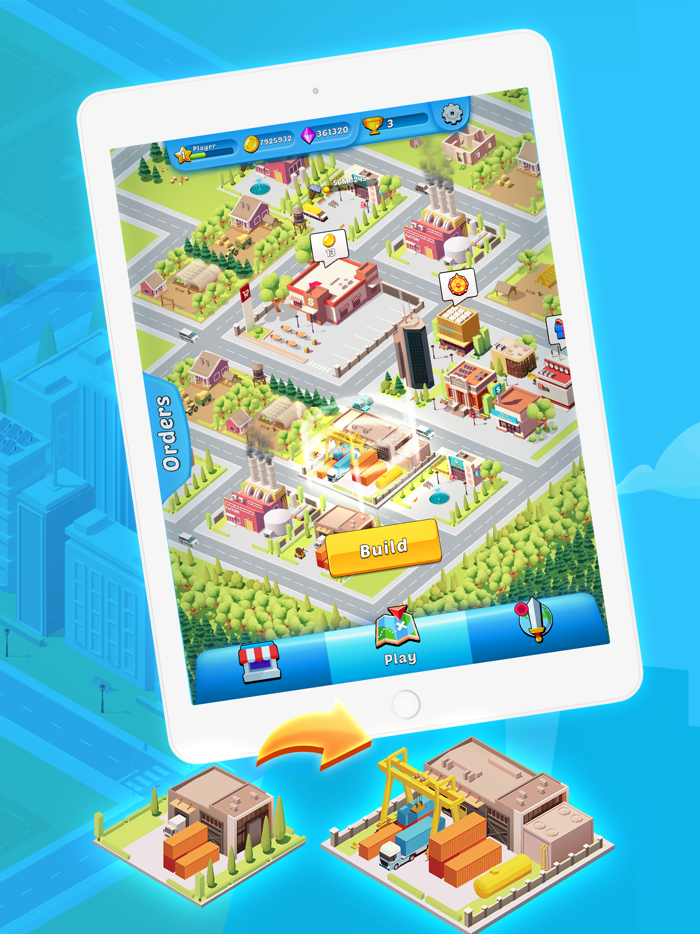 Merge Delivery - Build A City