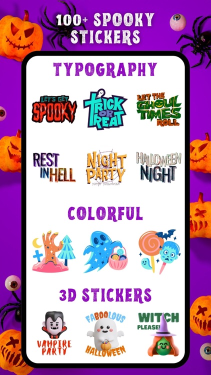 Happy Halloween Quote Stickers