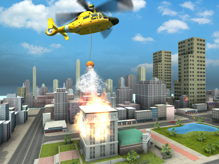 City Helicopter Rescue Mission