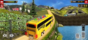 School Bus Uphill Driving screenshot #3 for iPhone