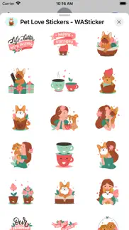 How to cancel & delete pet love stickers - wasticker 1