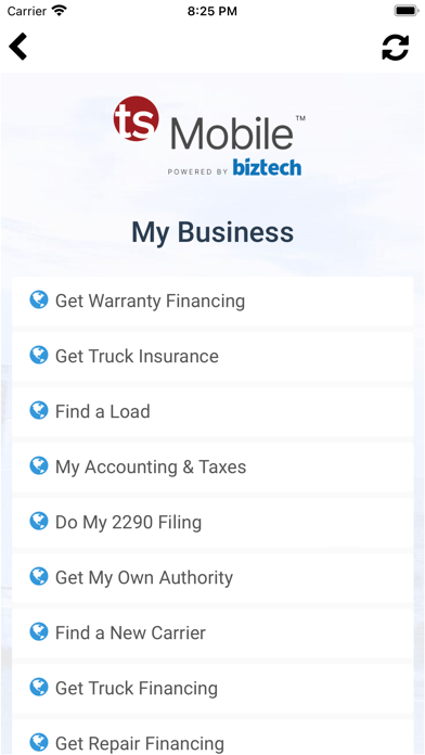 TruckSuite App Screenshot