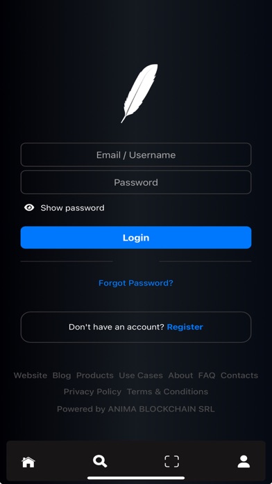 Anima Blockchain Screenshot