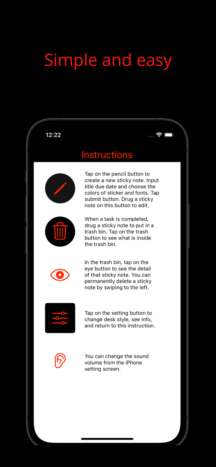 Virtual Desk with Sticky Notes