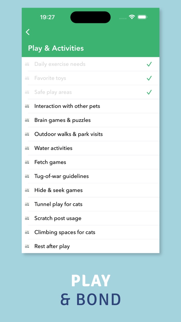 PetCare Checklist