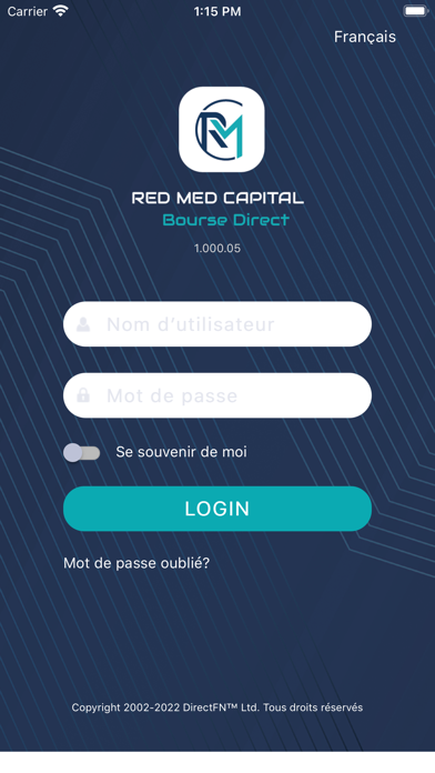 RED MED CAPITAL BOURSE DIRECT Screenshot