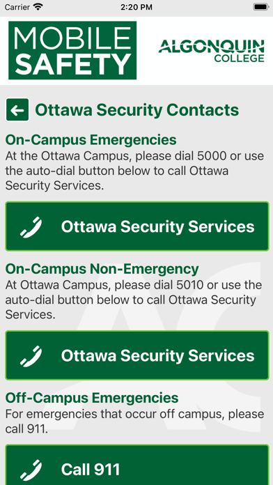 Mobile Safety Screenshot