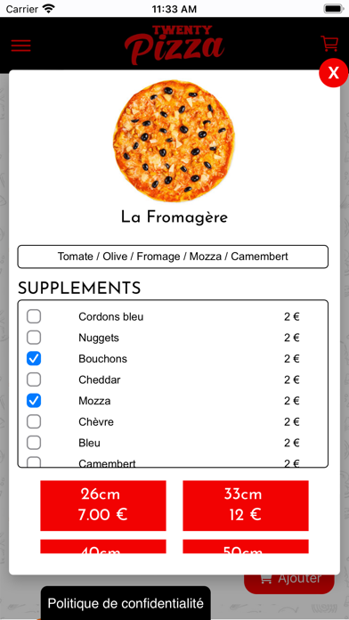 Twenty Pizza Screenshot