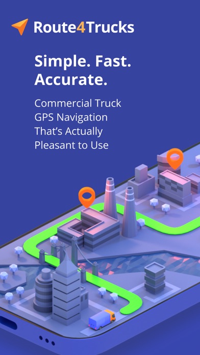 Route4Trucks - Truck GPS App Screenshot