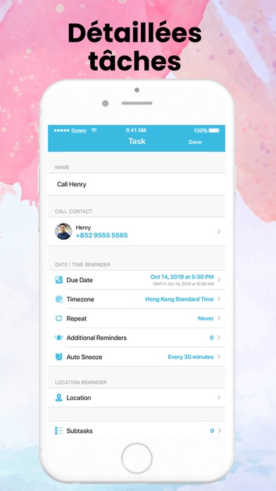 Screenshot #3 pour GoTodo to-do listes et tâches
