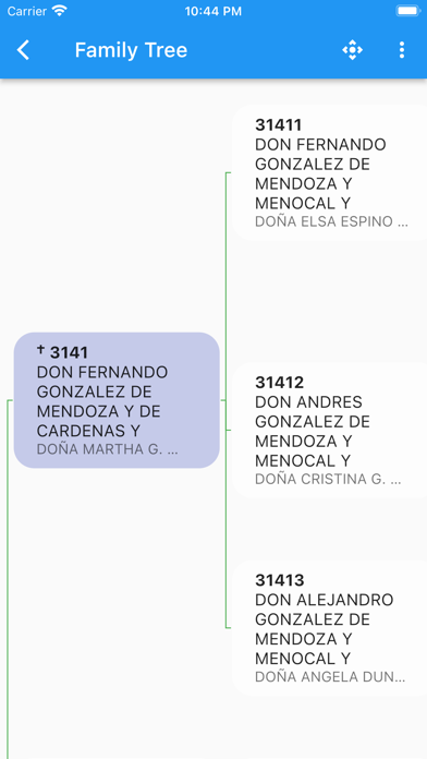 Mendoza Family Book Screenshot