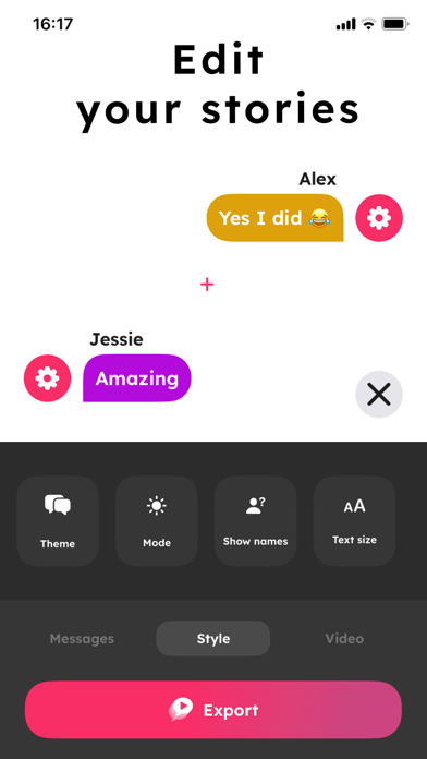 TextingStory Chat Story Maker Screenshot