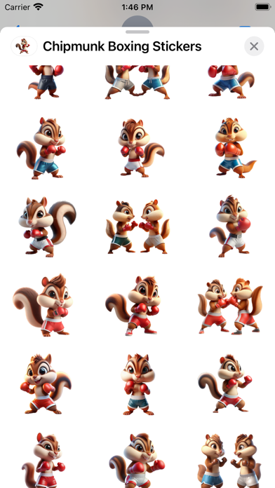 Screenshot #2 pour Chipmunk Boxing Stickers