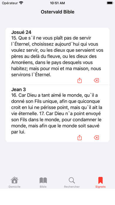 Ostervald Bible Screenshot