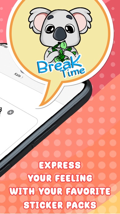 Energetic Koala Emoji Screenshot