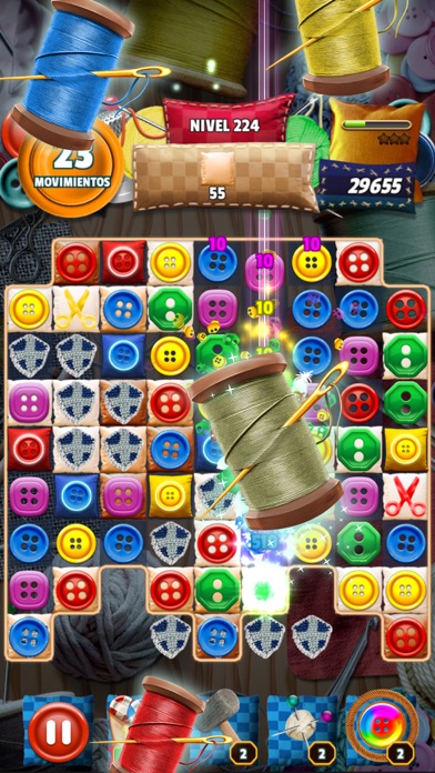 Button Eyed Rag Doll Match 3 Screenshot