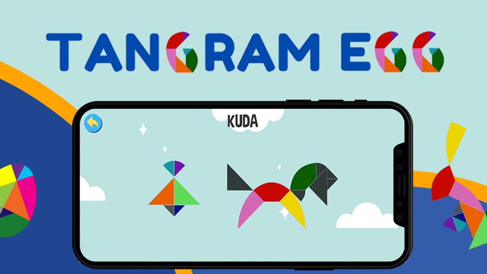 #1. Tangram Egg (iOS) Oleh: Erlangga Online