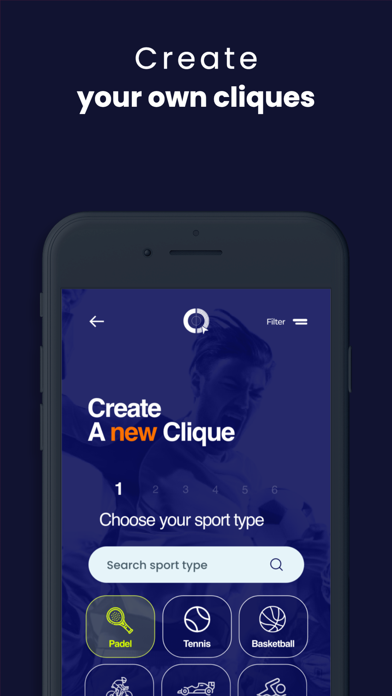 Clique - Social Sports Screenshot