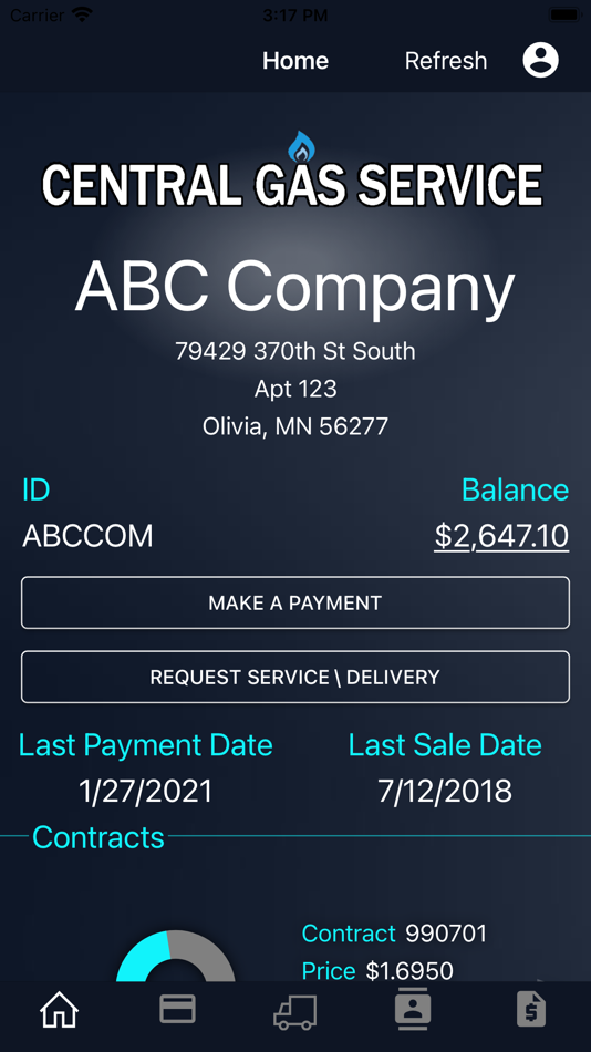 #3. Central Gas Service (iOS) 由: Rural Computer Consultants, Inc.
