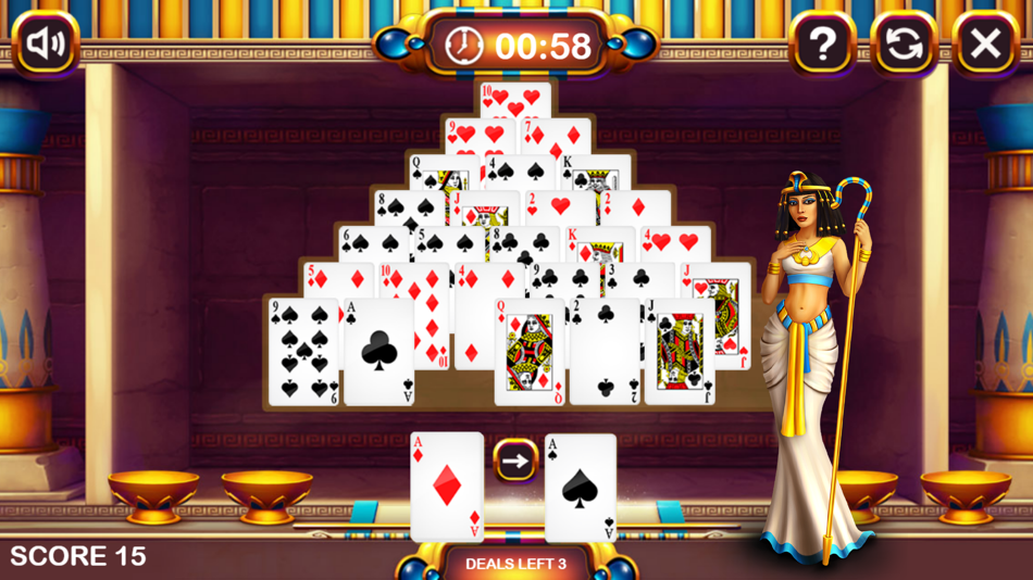 Pyramid Kemet Solitaire Cards - 2 - (iOS)