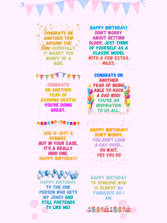Screenshot #5 pour Funny Birthday Wishes Quotes