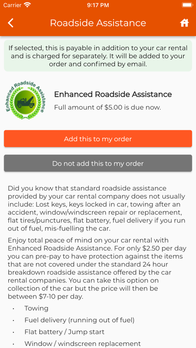 US Car Hire - USA Car Rental Screenshot