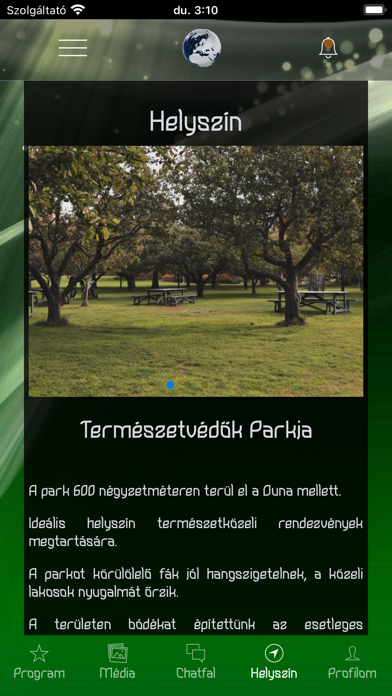 RendezvényApp Screenshot