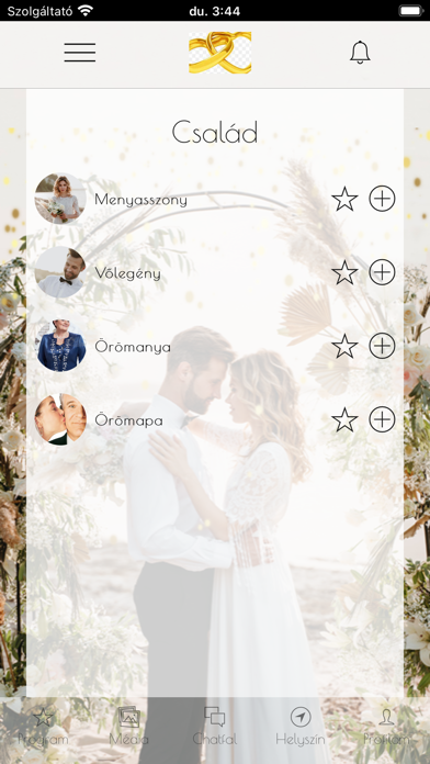 RendezvényApp Screenshot