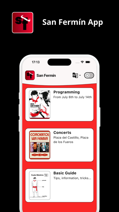 San Fermín App Screenshot
