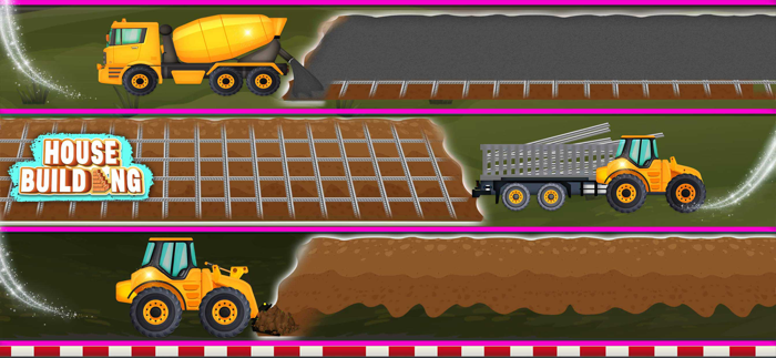 Home Construction Truck Game